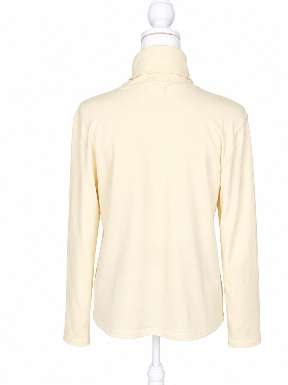 Chaps Classic Cream Turtleneck Long-Sleeve Top - Picture 2 of 2